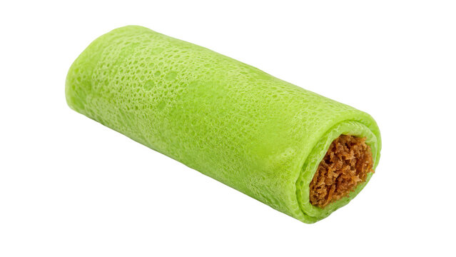 Dadar Gulung Green Pancake Roll with Sweet Coconut Filling