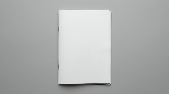 Blank portrait mock-up paper. brochure magazine isolated on gray changeable background / white paper isolated on gray background  Blank Display Mockup Presentation Template Editorial Layout