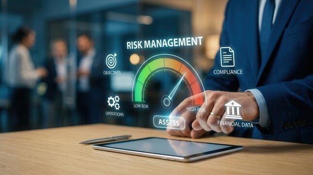 Financial professional focusing on risk management and strategy to ensure effective business control.