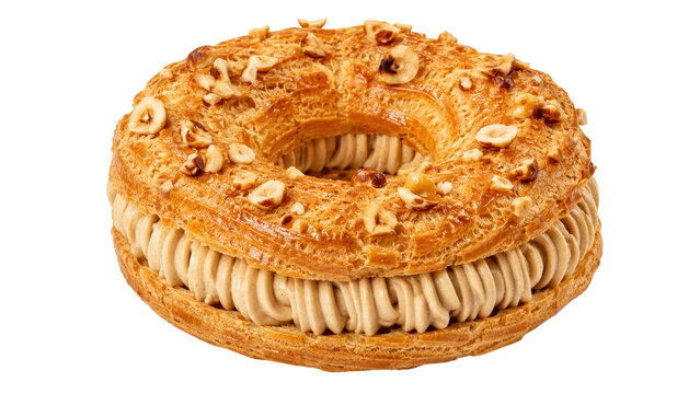 Paris-Brest Pastry with Praline Cream and Hazelnuts