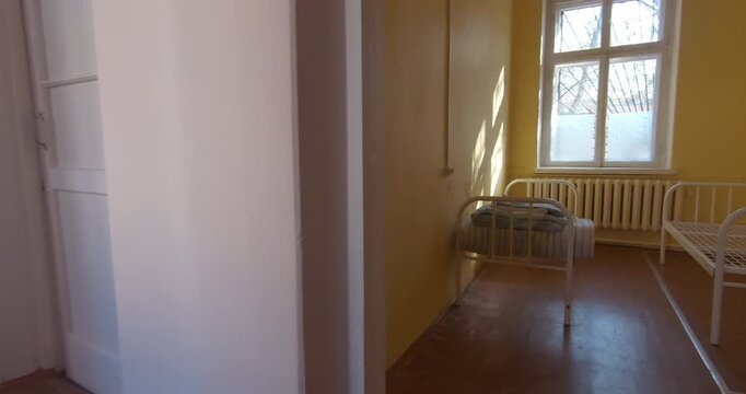 A hospital room without patients. Medicine and healthcare in remote areas.