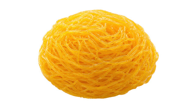 Thai Sweet Egg Floss Foi Thong Isolated