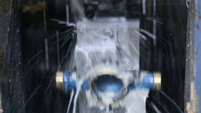 Water Meter Manufacturing Process Close-Up