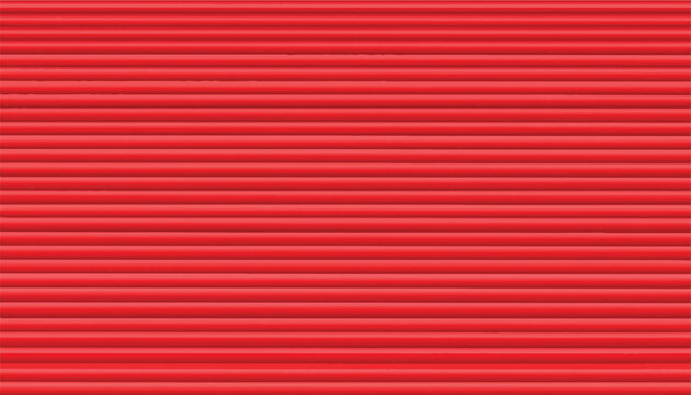 Red corrugated metal roller shutter textures. Vector of horizontal lines pattern. ıdeal industrial background, minimalist modern backdrop, website banner, and a creative abstract design templates.