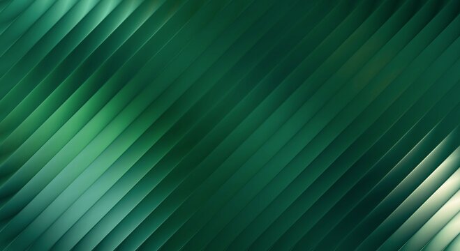 Fractal glass texture with dynamic light refraction. Abstract ribbed green surface for high-tech design backgrounds.
