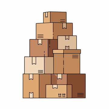 Stack of Cardboard Boxes
