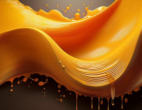 abstract halftone honey drip shapes isolated background