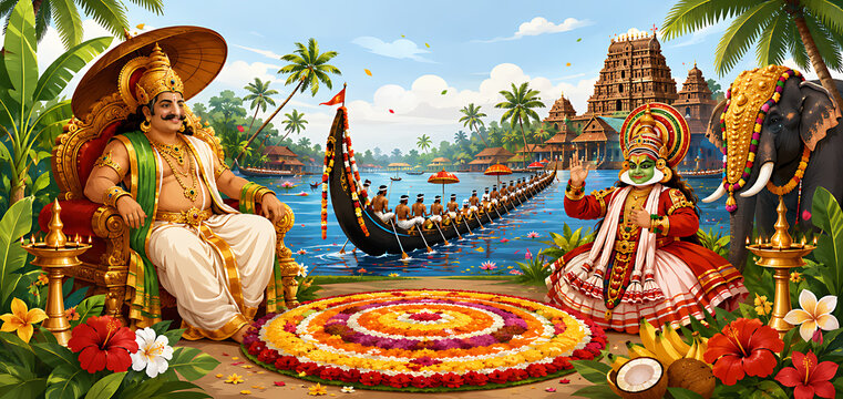 Happy Onam Thiruvonam Thiru Onam Kerala Onam Harvest Festival Celebration Onashamsakal Onam Ashamsakal Mahabali, Maveli Festival King Mahabali Vamana Jayanti 