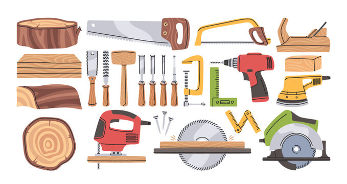 Woodworking Tools Set With Power Equipment