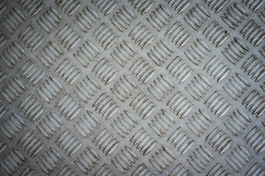 metal diamond plate ; abstract industrial background 