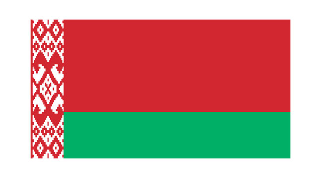 Flag of Belarus. Belarus national flag vector illustration. 