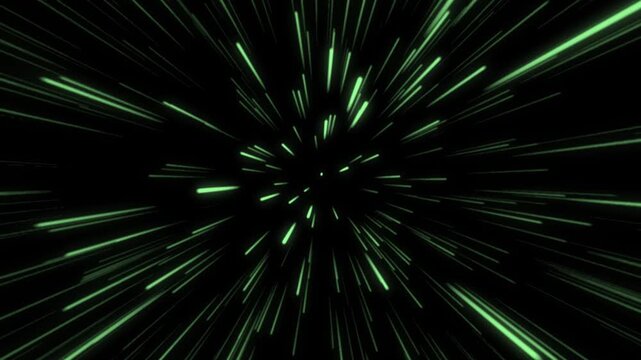 Abstract 4K Stupid Simple Light Speed Animation in After Effects, Neon Lines Zoom Looping Background.
