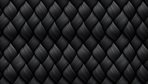 black knitted seamless texture background