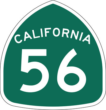 California 56 State Highway Marker Shield