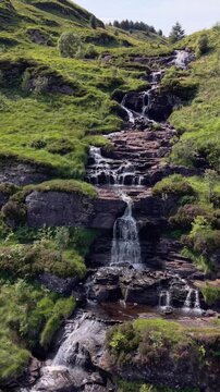 Sruth Ban Falls in Lochgoilhead argyll Scotland. 