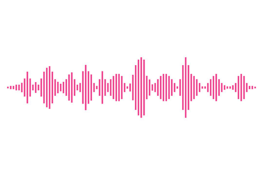 Sound wave icon PNG on transparent background. Audio waveform clipart for music production, podcast, voice recording, streaming platforms, media apps, UI design and digital projects. High resolution