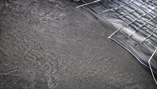 fine metallic mesh closeup with silver grid pattern creating abstract industrial texture for modern background or surface design