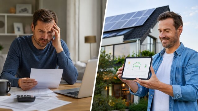 High utility bills and solar powered home