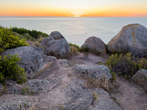 Sunrise Over Ocean From The Bluff