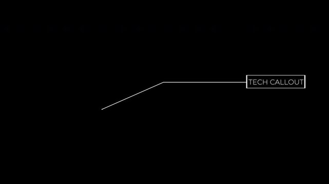 Clean Modern Tech Callout Right Side Loop Motion Graphic .