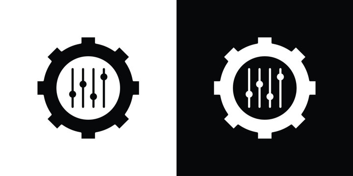 Mass customization icon outline clipart set. EPS10