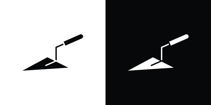 Trowel icon outline clipart set. EPS10
