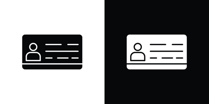 user id icon outline clipart set. EPS10