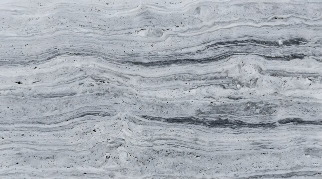 Silver Travertine Marble Stone Texture with Natural Veins