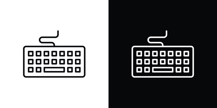 Keyboard icon vector logos kit. EPS10