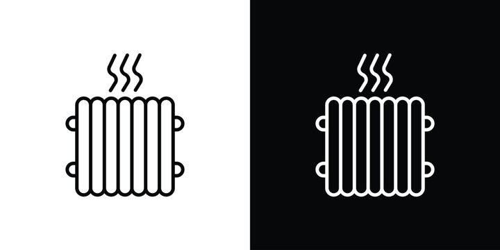 Radiator icon vector logos kit. EPS10