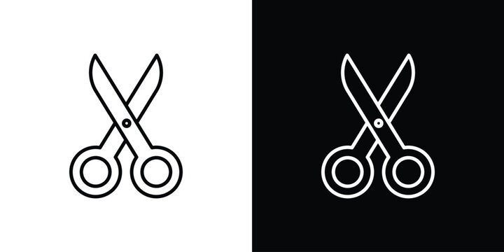 Scissors icon vector logos kit. EPS10