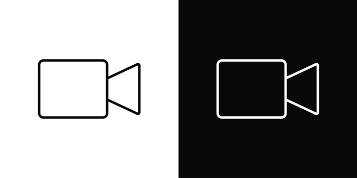 Video call icon vector logos kit. EPS10