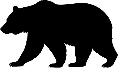 Fototapeta na wymiar silhouette of a bear