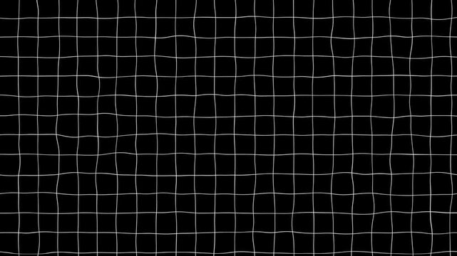Black grid lines on white paper motion background. Minimalist grey grid line animation with smooth directional lines,
Animated background grid with twinkling thin crosses.