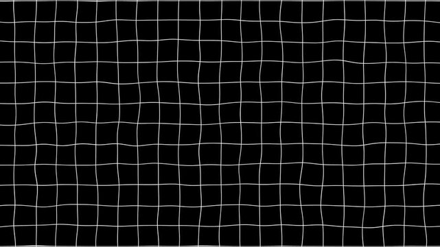 Moving black white grid background, Black background with animated thin white wireframe grid line, Grid line for overlay layer or alpha channel,
White Grid Lines and Intersecting Lines graph.