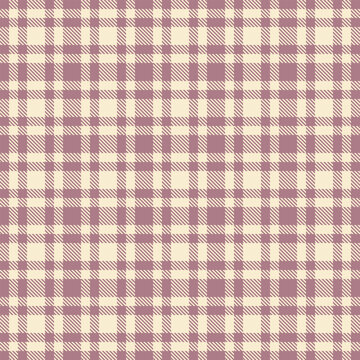 Traditional tartan plaid design with a classic woven appearance and pastel and light tones. The seamless pattern recreates the look of woven fabric and works well as a decorative surface background.