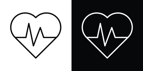 Heart rate pulse icon © Rajes