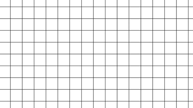Black grid lines on white paper motion background. Minimalist grey grid line animation with smooth directional lines,
Animated background grid with twinkling thin crosses.
