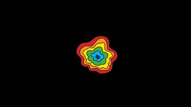 Pack of 15 rainbow transitions and 6 rainbow element effects, 2D hand-drawn motion graphics on alpha channel

