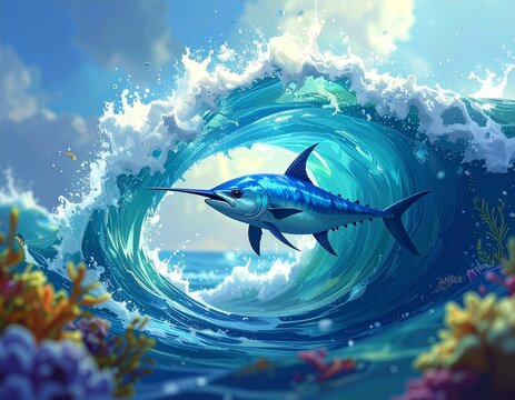 魚　波