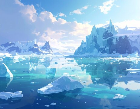 氷山　背景