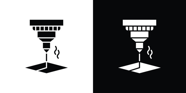 Laser machine icon