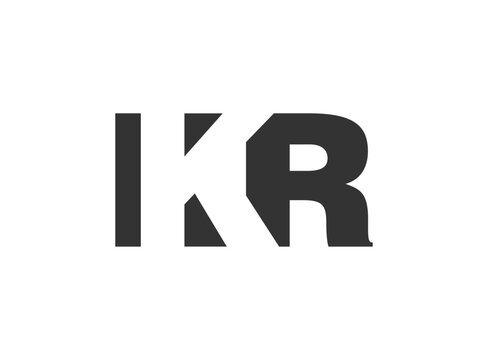 IKR logo design. Initial letter I K R bold font style for tech startups, consulting, corporate branding. Creative company name, headlines typography identity, trendy logotype.