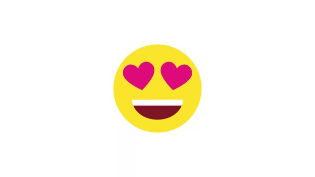 love emoji face animated video