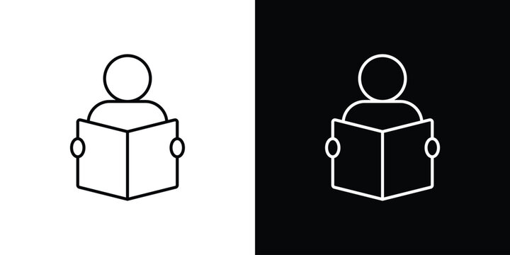 Book open reader icon