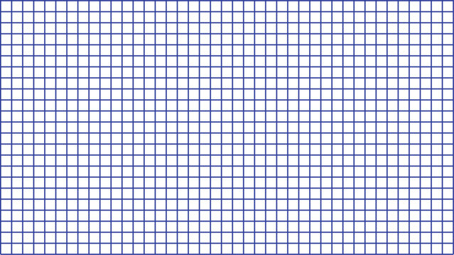 Blue grid pattern on a white background