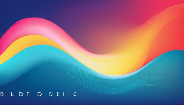 Blending Effect Design Smoothly Abstract Mixing Colors