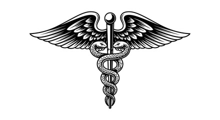 Fototapeta premium Caduceus Medical Symbol Illustration