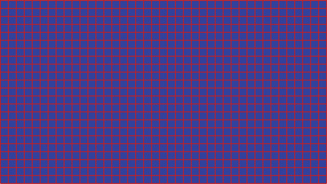 Blue grid pattern with red square outlines