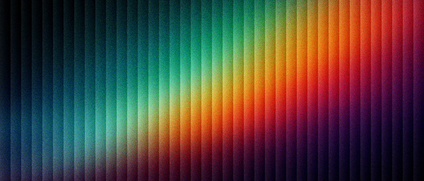 Abstract rainbow vertical stripes background, colorful spectrum light rays on dark textured surface, vibrant linear pattern with neon glow, modern geometric backdrop for digital wallpaper.